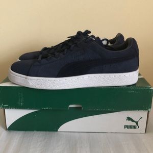 Puma Suede Classic Lo Winterized Navy 9.5